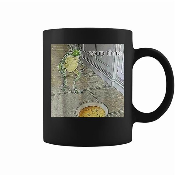 Soup Time Frog Weird Oddly Specific Dank Meme Coffee Mugs
