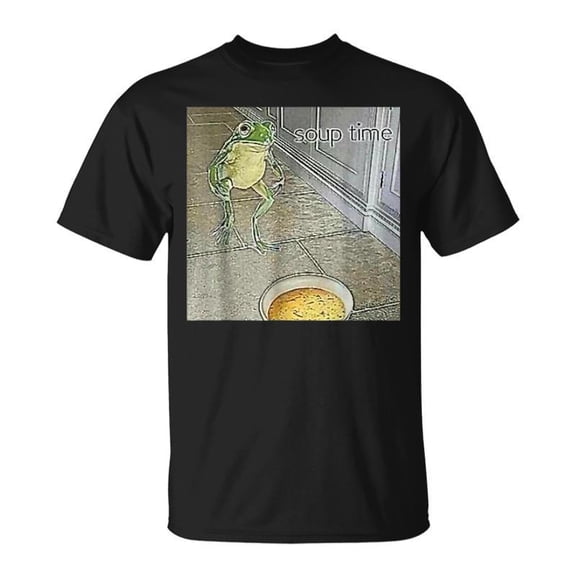 Soup Time Frog Weird Oddly Specific Dank Meme TShirt