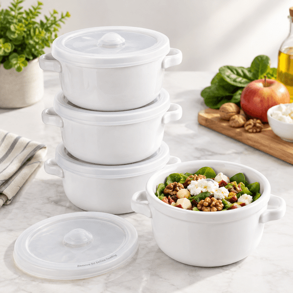 Soup With Handles 28 Oz And Silicone Lids Onion Bowl For Chili Beef ...