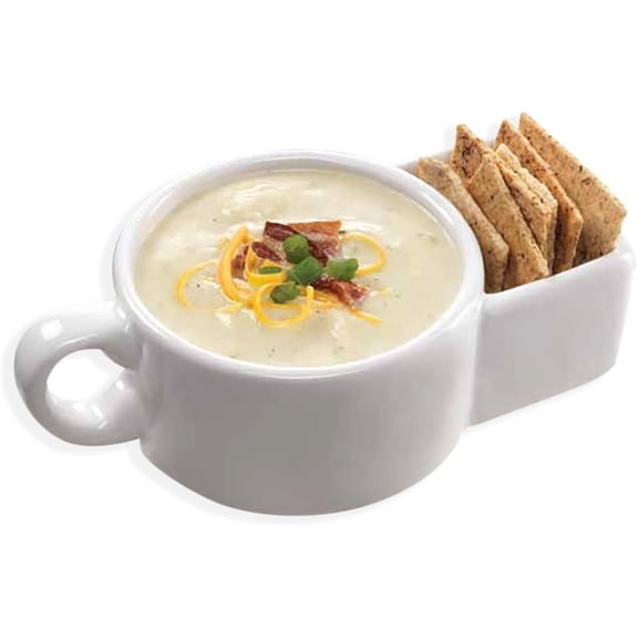 Soup and Cracker Mug or Cereal Bowl by Kitchen Gadgets, 12 fluid ounces