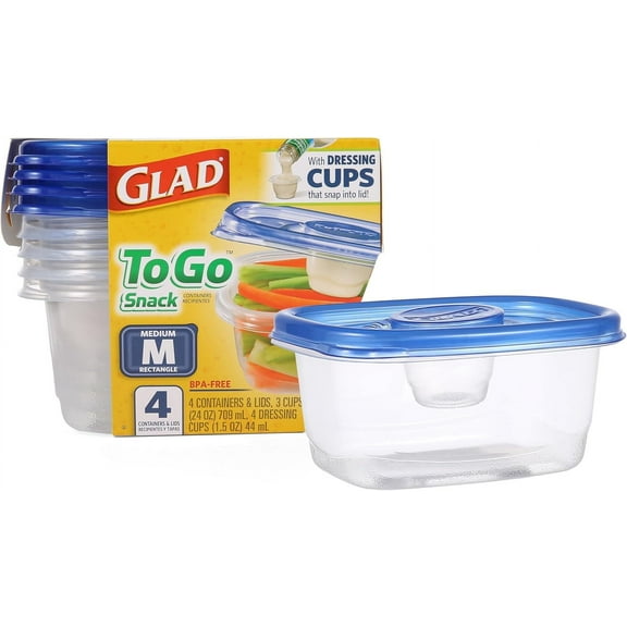Soup and salad food storage containers, suitable for daily use | Medium-sized rectangular food storage containers