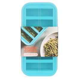 Souper Cubes 1 Cup Silicone Freezer Tray with Lid - Easy Meal Prep  Container and Kitchen Storage Solution - Silicone Molds for Soup and Food  Storage - Aqua - 2-Pack : : Home & Kitchen