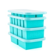 Souper Cubes Gift Set - Kitchen Essentials Set with 2 Tbsp, 1/2 Cup, 1 Cup, and 2 Cup Silicone Freezer Trays With Lids