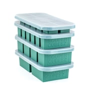 Souper Cubes Silicone Freezer Tray Gift Set, 2 Tbsp, 1/2, 1, 2 Cup - Kale