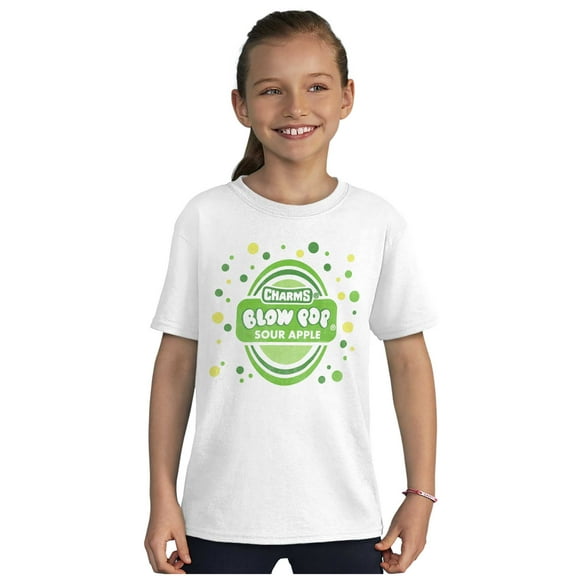 Sour Apple Blow Pop Retro Candy Logo Crewneck T Shirts Boy Girl Teen Brisco Brands X