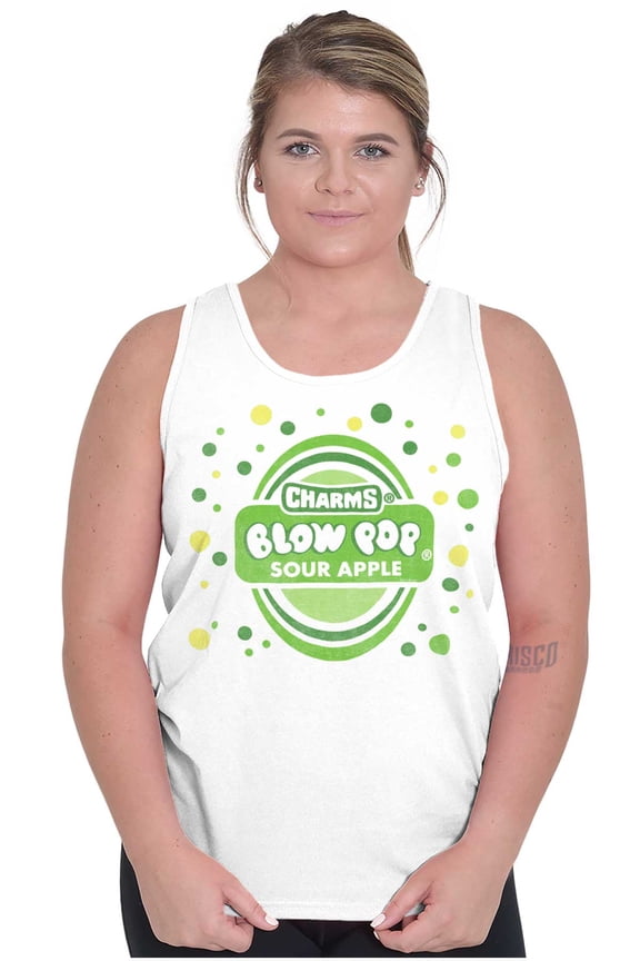 Sour Apple Blow Pop Retro Candy Logo Tank Top T Shirts Men Women Brisco Brands X