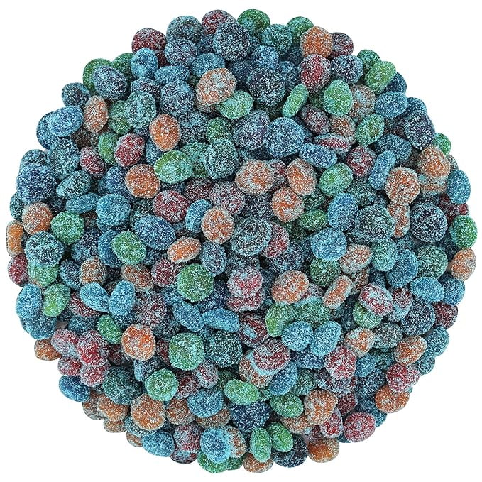Sour Blue Raspberry Gushers  Sweet, Tangy, & Bursting with Flavor  Chewy Blueberry Gummies with Juicy Filling  Party Candy, Snack & Sweet Treat
