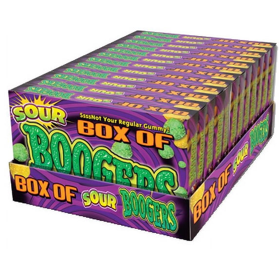 Sour Box of Boogers Gummi Candy 3 oz. Box 12Ct - Walmart.com