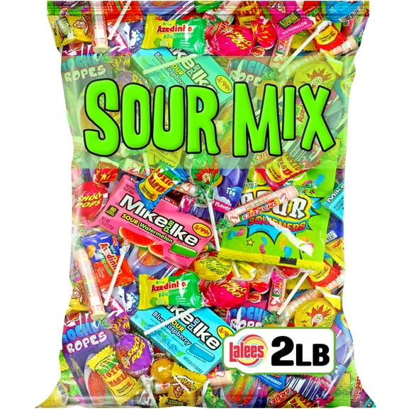 Sour Candy - Variety Pack - Bulk Candies - 2 Pounds - Assorted Parade Bag - Lalees - Party Favors for Kids