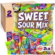 Lalees Halloween Candy Variety Pack, 2 lb Bulk Individually Wrapped Assorted Sour Candy for Piñatas, Goodie Bags, Party Favors, Candy Bowls & Kids Parties