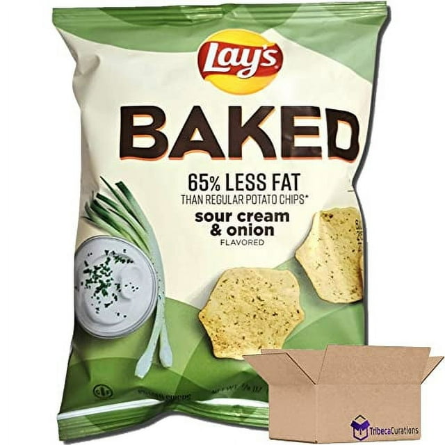 Sour Cream & Onion Baked Potato Chips Value Pack Bundled by Tribeca