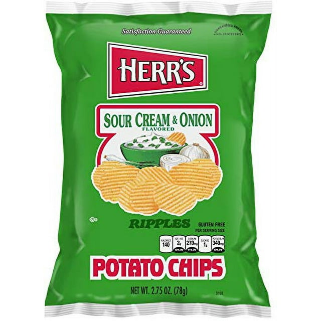 Sour Cream & Onion Flavored Potato Chips (2.75 oz Bags)