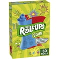 thumbnail image 1 of Sour Flavored Snacks Blue Razzberry Berry Punch Fruit Roll-Ups 15 Oz 30 Count, 1 of 1