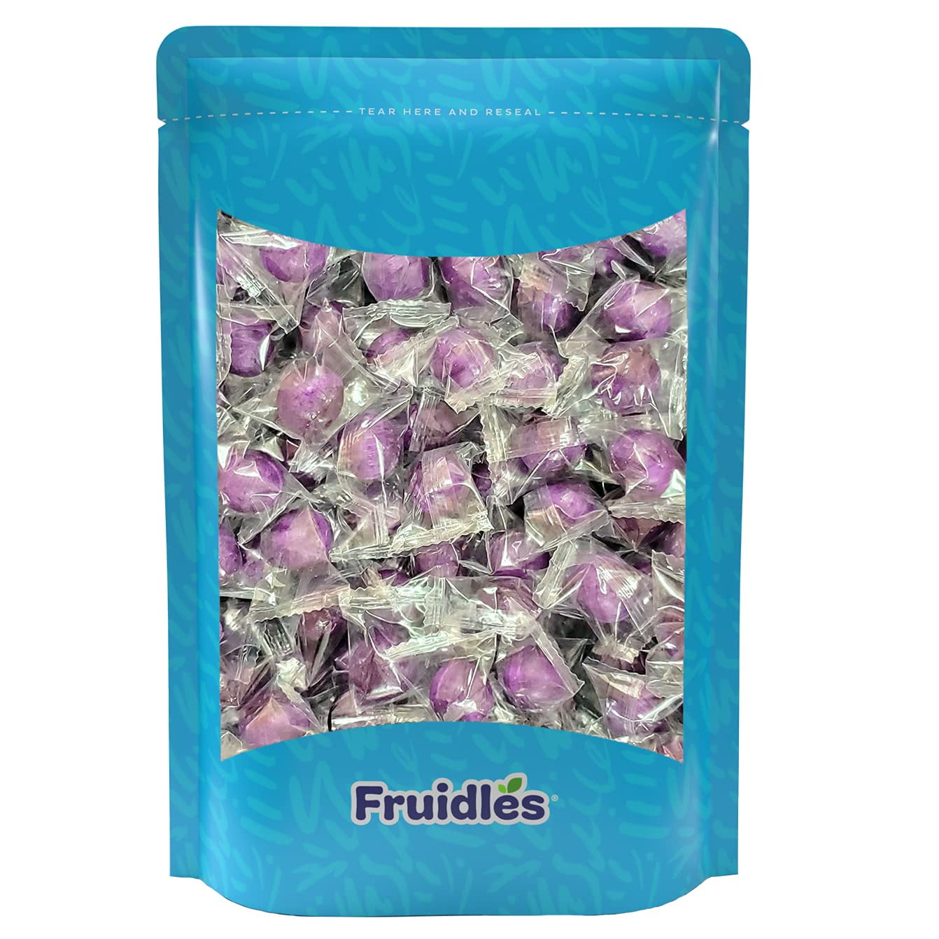 Sour Fruit Flavored Balls, Hard Candy Balls, Kosher, Individually Wrapped (Grape, 16Oz (1Lb) Bag