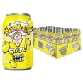 thumbnail image 1 of Sour Fruity Soda with Classic Warheads Flavors  Perfectly Balanced Sweet and Sour Soda - Warheads Candy Throwback Treat, Soda, Cocktail Mixer, Pack of 12, 12oz Cans Lemon, 1 of 4