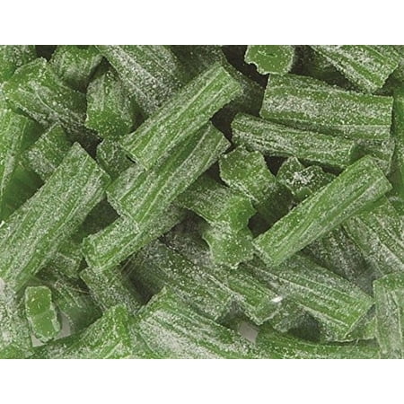 Sour Green Apple Licorice Bits by Its Delish, 5 lbs