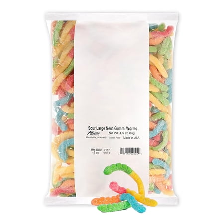 Sour Large Neon Gummi Worms