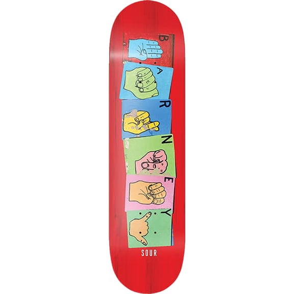 Sour Page Sign Deck 8.25 - Assembled AS Complete Skateboard