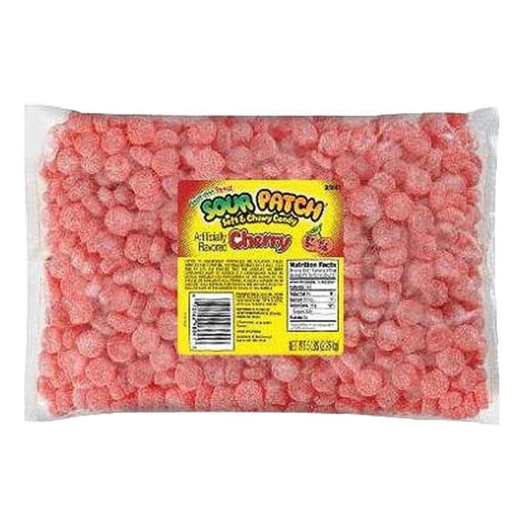 Sour Patch Cherry Soft & Chewy Candy 5 pounds Bags - Single Pack