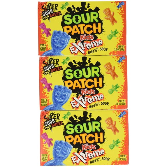 Sour Patch Kids Extreme Theater Box 3.5Oz (Set Of 3)