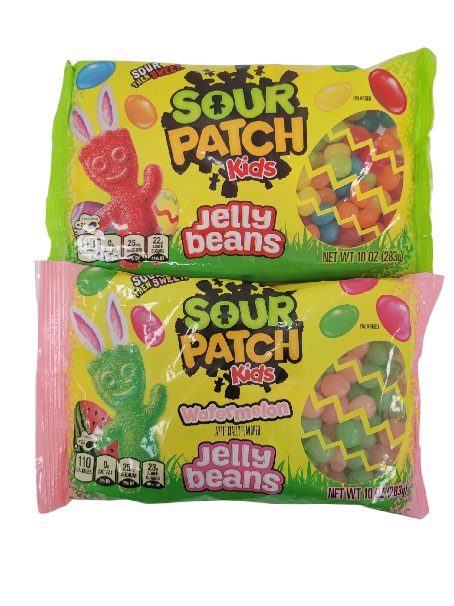 Sour Patch Kids Jelly Beans Both Watermelon (10oz) and Regular (10oz)