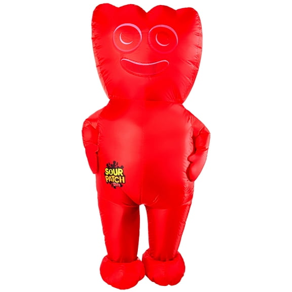 Sour Patch Kids Red Inflatable Costume for Adults by Rubies, Unisex One Size