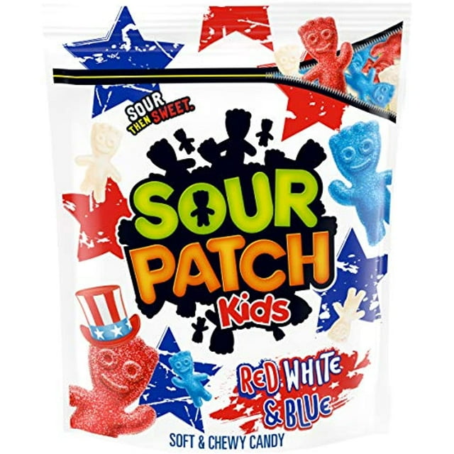 Sour Patch Kids Red White & Blue Soft & Chewy Candy, Limited Edition, 1.9 Lb Bag