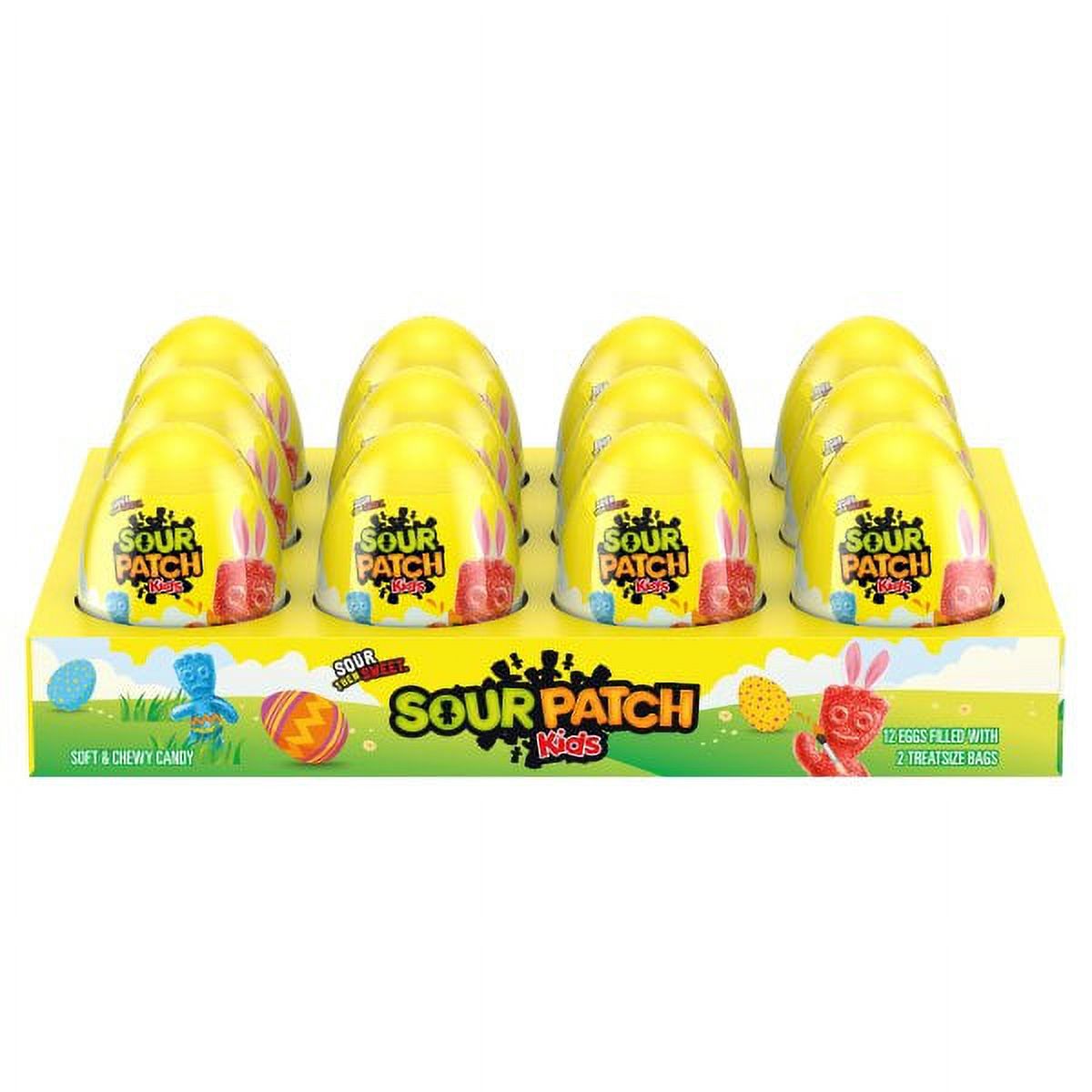 Sour Patch Kids Soft & Chewy Candy Easter Eggs, 12 1oz Eggs