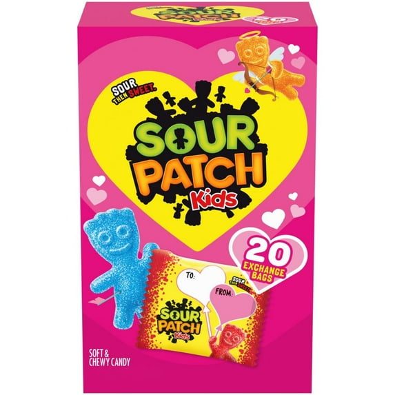 Sour Patch Kids Valentines Day Sour Gummy Candy Bags 20 ct / 8.81 oz - Pack of 3