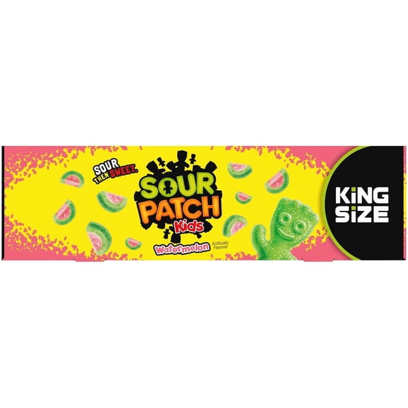 Sour Patch Kids Watermelon Soft and Chewy Candy, 3.4 Ounce -- 144 per Case.