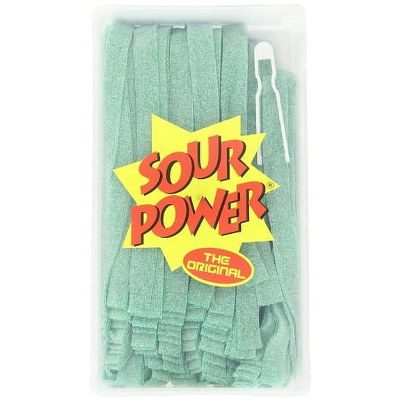 Sour Power Loose Green Apple Candy Belts, (Pack of 150)