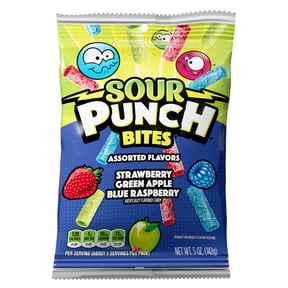 Sour Punch Bites Assorted Flavors Candy, 5oz Bag