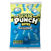 Sour Punch Bites, Blue Raspberry Candy, 5oz Bag