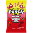 thumbnail image 1 of Sour Punch Bites Rad Reds, Strawberry, Watermelon, Cherry, & Raspberry Flavored Candy, 3.7 oz Bag, 1 of 5