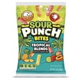 thumbnail image 1 of Sour Punch Bites, Tropical Blends Chewy Candy Pieces, 5oz Bag, 1 of 11