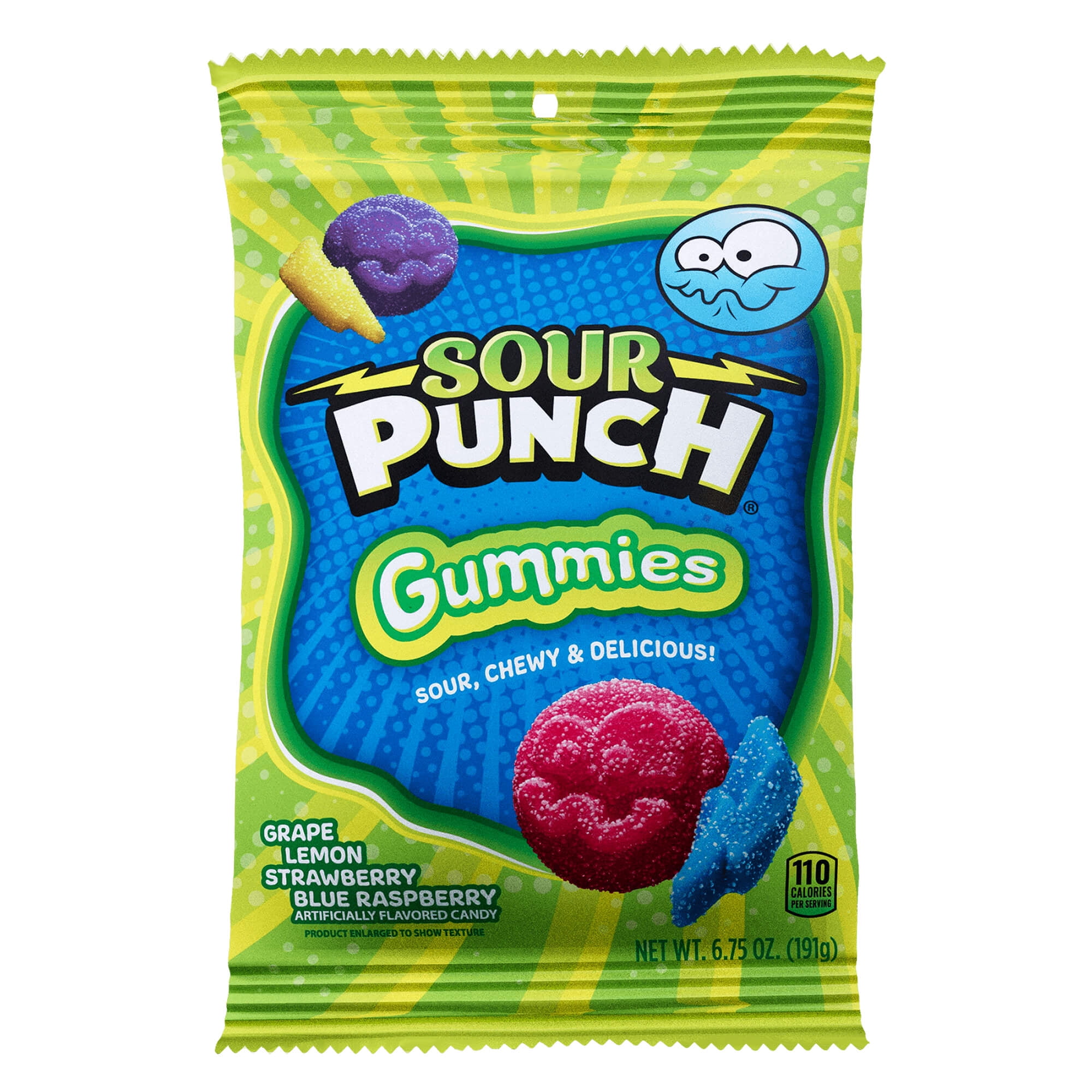 Sour Punch Gummies Assorted Sour Candy 6.75oz Bag