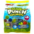 thumbnail image 1 of Sour Punch Lollipops Sour Fruit Flavors  Strawberry, Green Apple, Blue Raspberry Sour Lollipops, Sour Punch Pops  Individually Wrapped 36 Count, 1 of 4