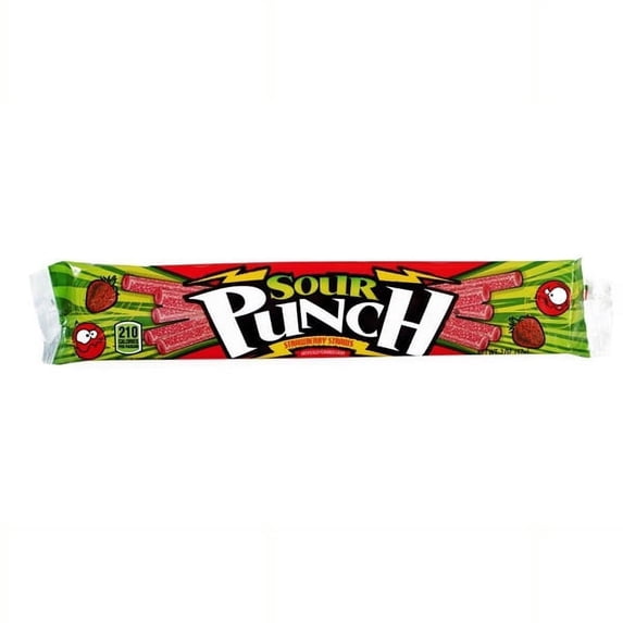 Sour Punch Strawberry Straws 2 oz Packets - Pack of 12