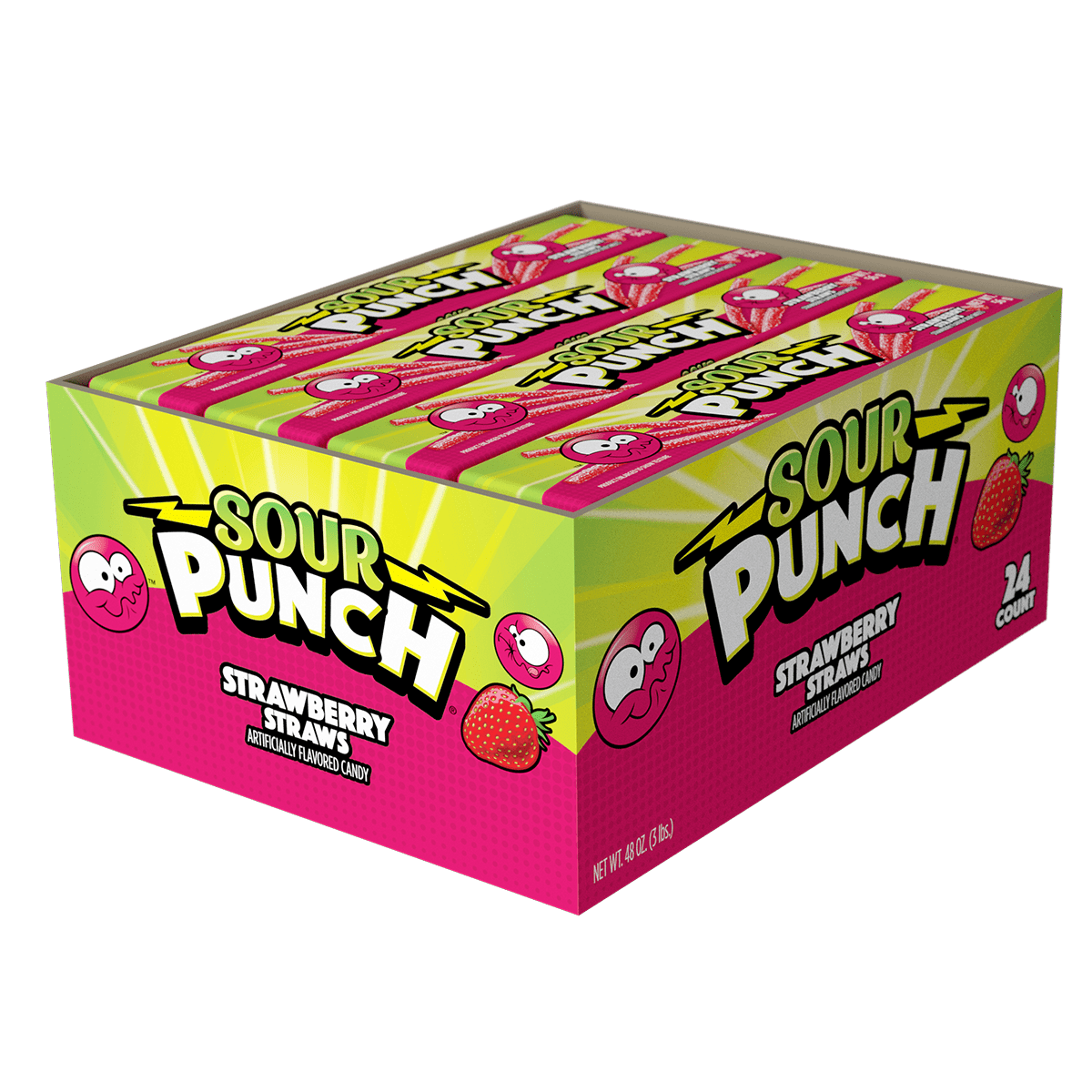 Sour Power Straws Pink Lemonade - 1.75oz