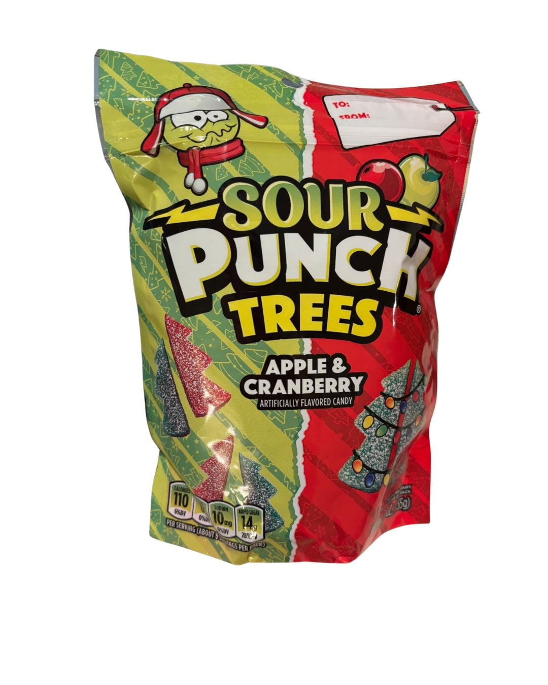 Sour Punch Trees Apple & Cranberry Holiday Candy 9oz (255g
