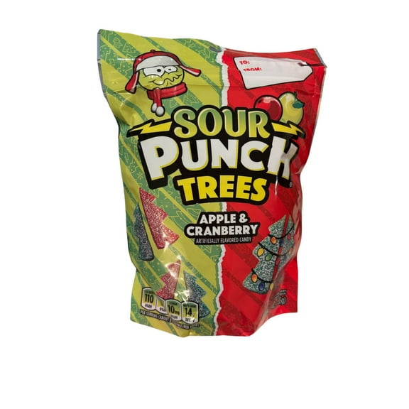 Sour Punch Trees Apple & Cranberry Holiday Candy 9oz (255g)