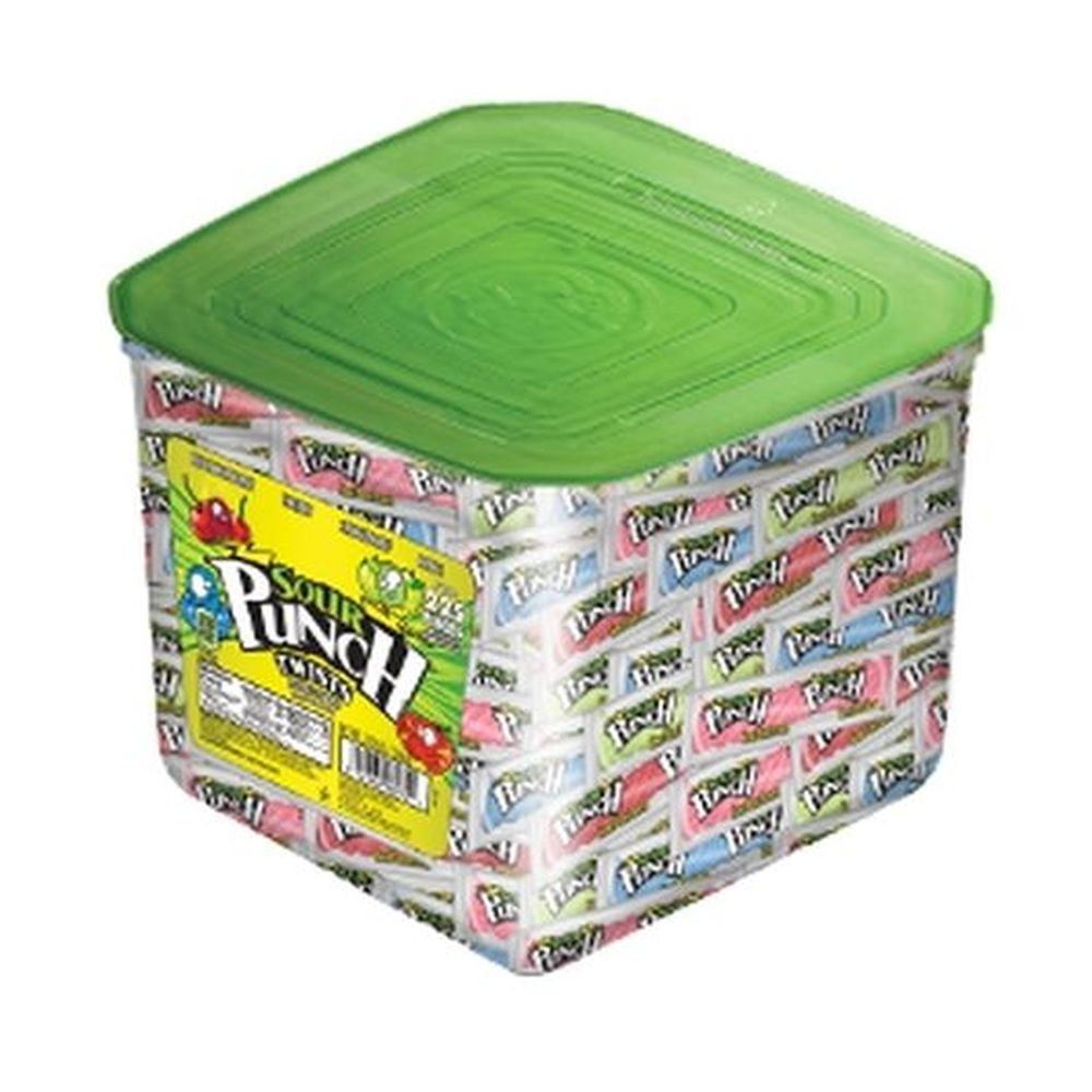 Sour Punch Twists 4 Flavors Candy, 2.59 Pound Jar -- 6 per Case.