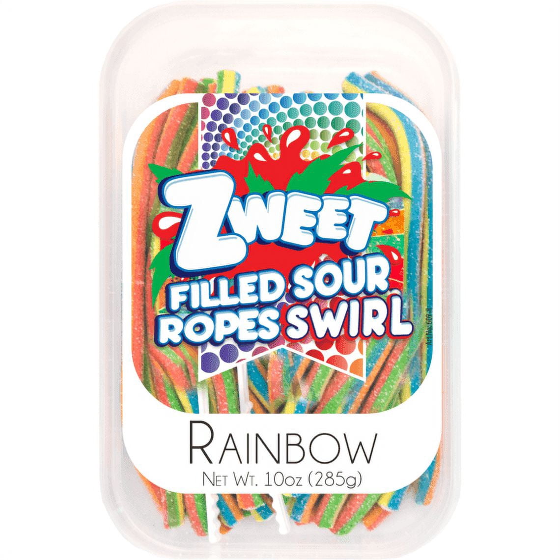 Swt Rainbow Ropes Sour Rainbow Swirl Ropes | Zweet | 10 oz - Walmart.com