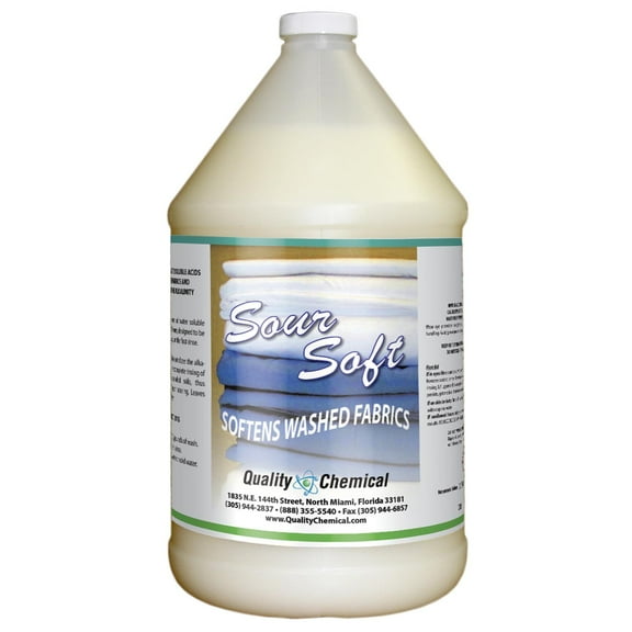 Sour Soft - Commercial Laundry Sour & Softener in One - 1 gallon (128 oz.)