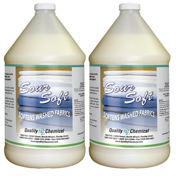 Sour Soft - Commercial Laundry Sour & Softener in One - 2 gallon case