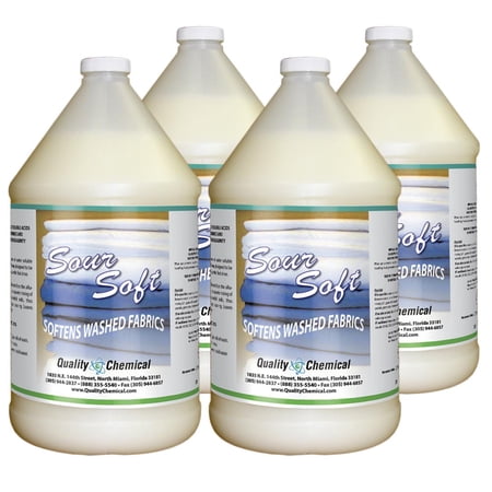 Sour Soft - Commercial Laundry Sour & Softener in One - 4 gallon case