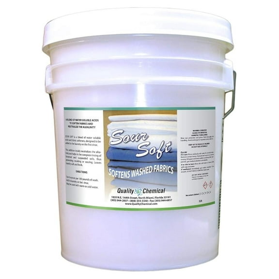 Sour Soft - Laundry Sour and Softener in One - Dual Action Product-5 Gallon Pail