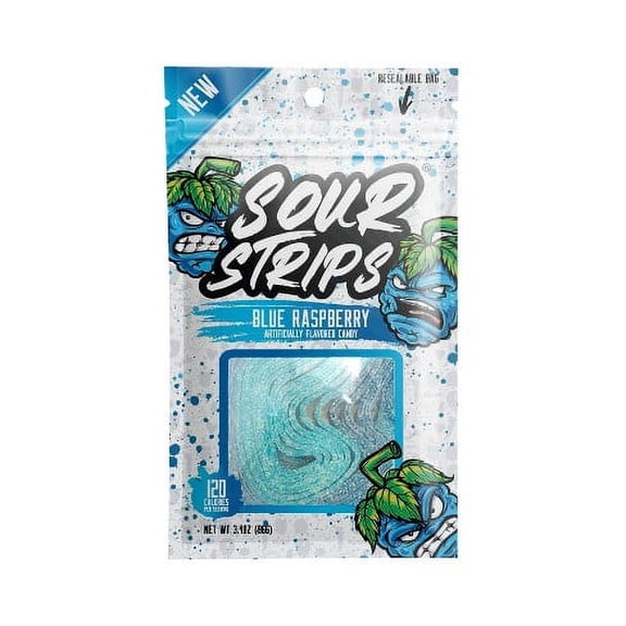 Sour Strips Blue Raspberry - 2 Pack