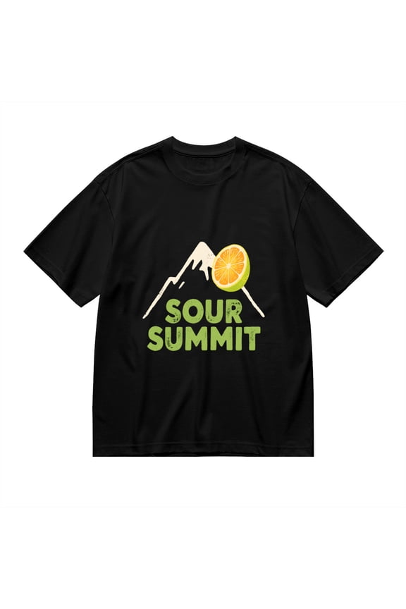 Sour Summit, Lemon Mountain Print 1, T Shirt for Men, Vintage Graphic Tees Men, 23807094,XXL