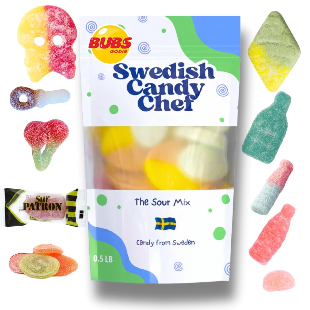 Sour Swedish Candy Chef BCF26 Mix - Bubs Sour Candy - Chewy and Foamy ...